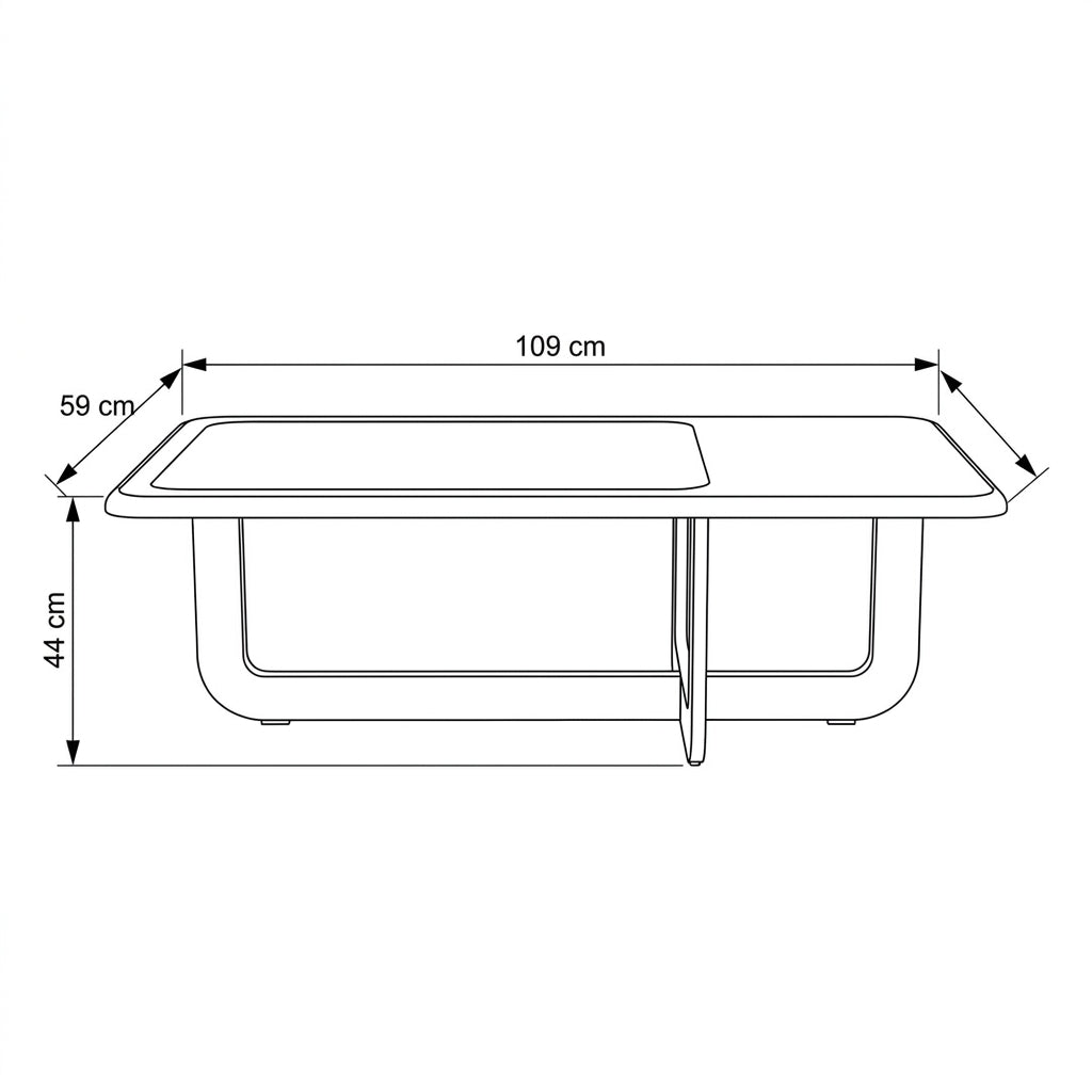 ترابيزة وسط لايت وود – MT Light Wood