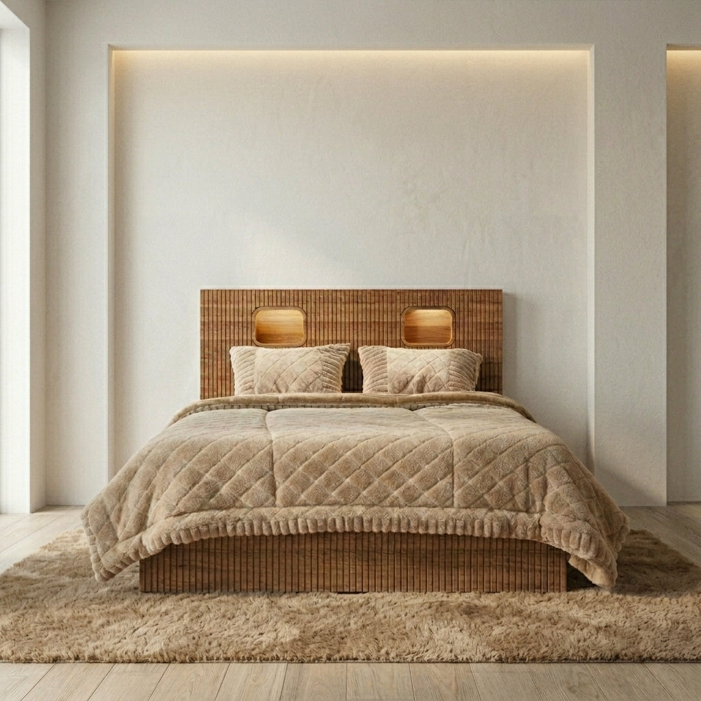 Master Brown Bed – Brown