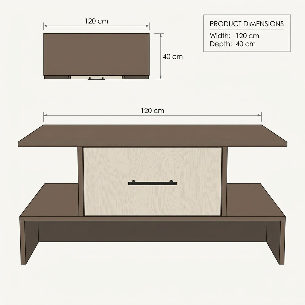 ترابيزة تليفزيون جلاكسى 120 سم - Galaxy TV stand