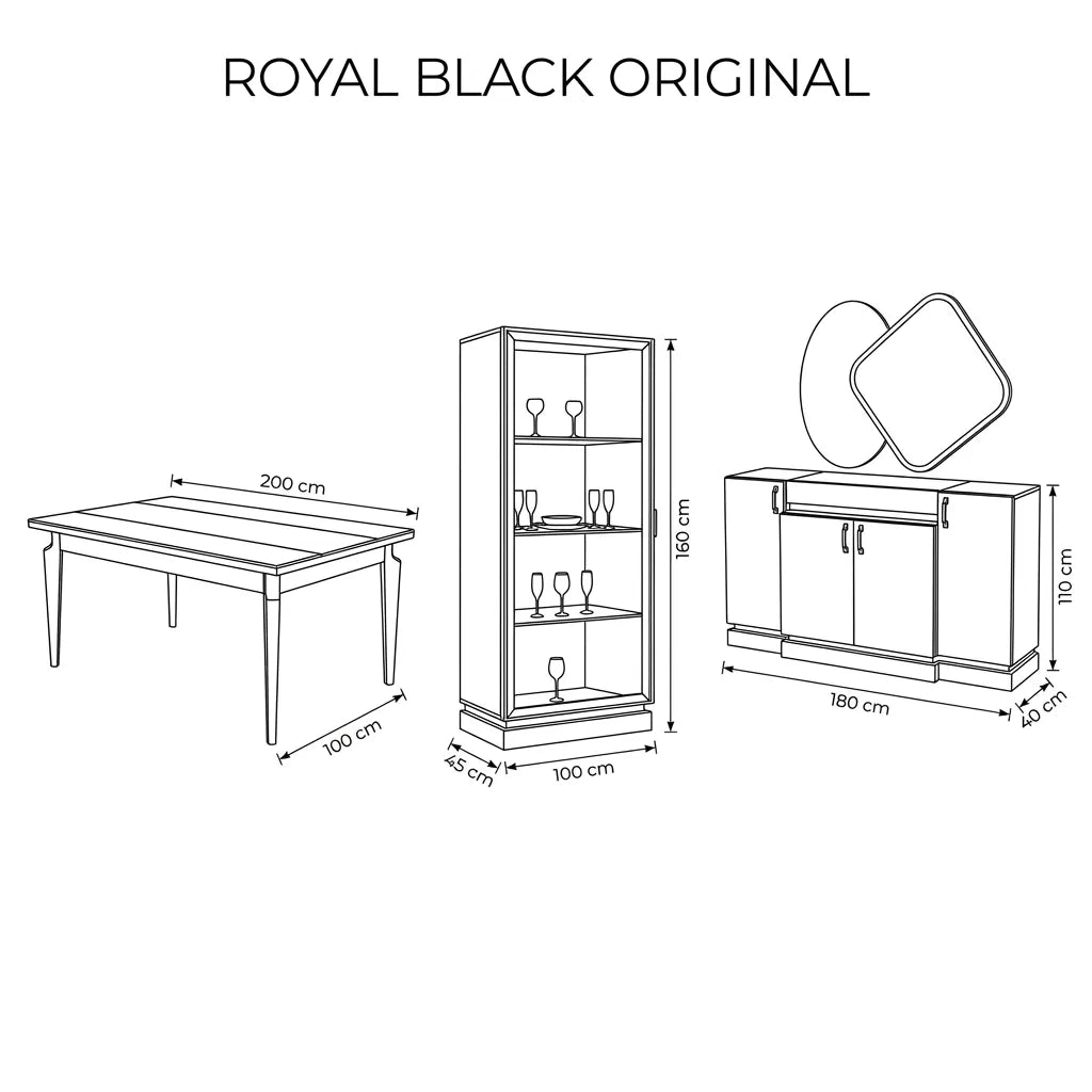 Royal Black Tablecloth