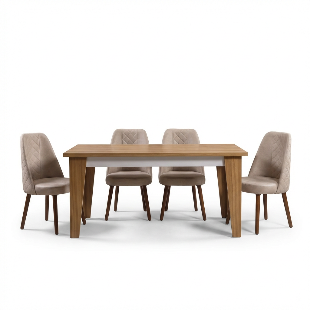 ترابيزة سفرة + كراسي نيو سمارت – Dining Table + Chairs New Smart