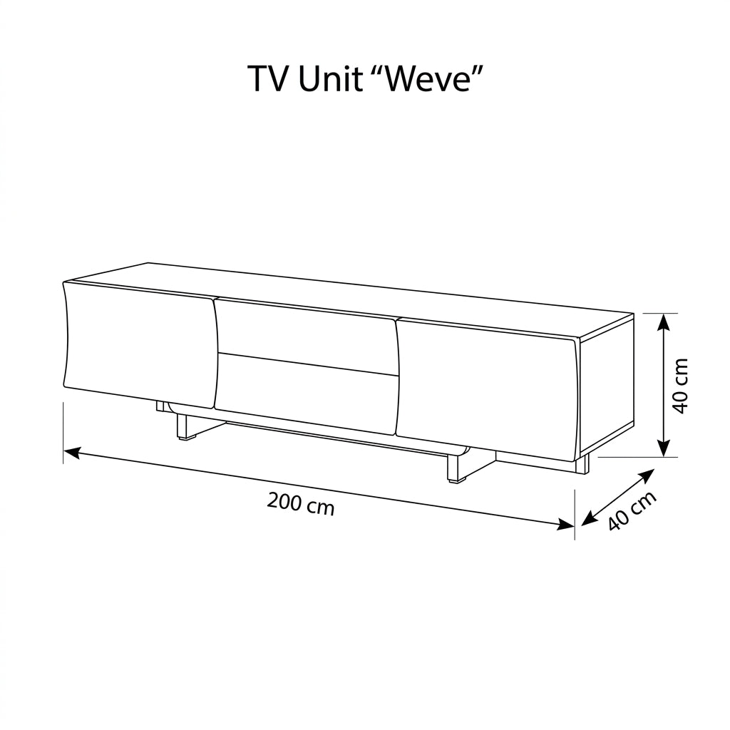 ترابيزه تليفزيون ويفى - T.V Weve