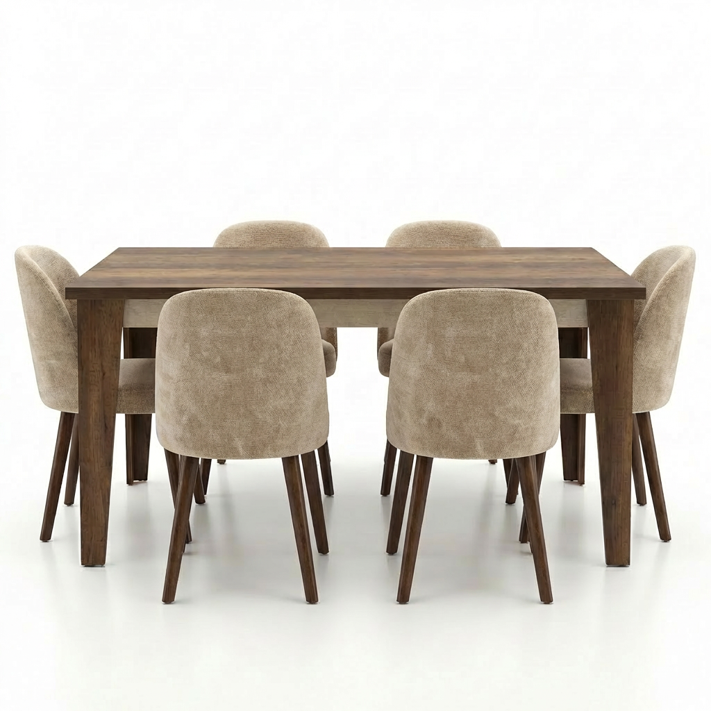 ترابيزة سفرة + كراسي فينيسيا – Dining Table + Chairs Venisia