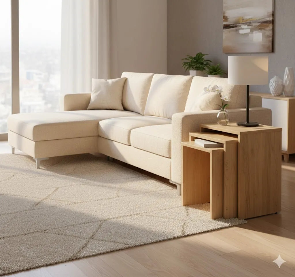 ترابيزة جانبية ST 3002 متداخلة 3 قطع
