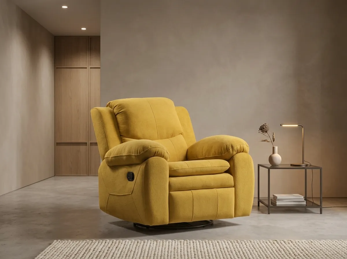 فوتيه دبل جينز قطيفة – Double Jeans Velvet Recliner
